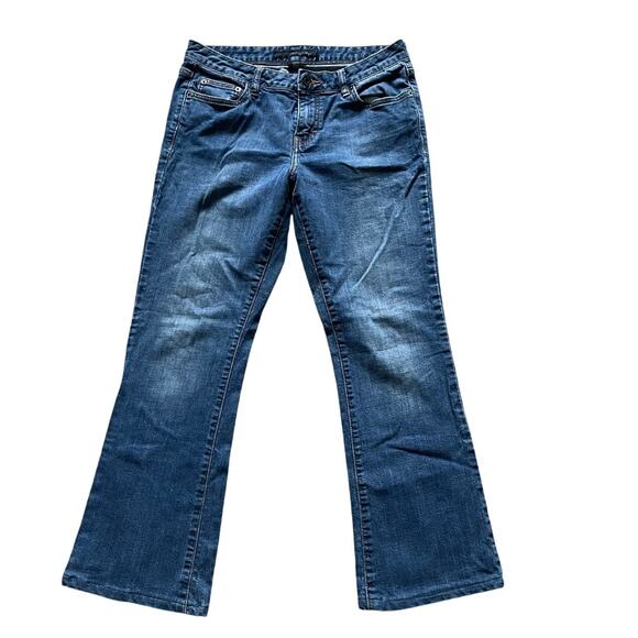 Calvin Klein Jeans Denim - Calvin Klein Women Flare Jeans size 8 Classic Medium Wash Retro Sustainable Fair
